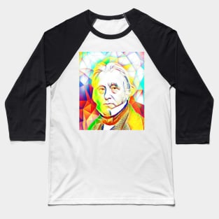 Thomas Babington Macaulay Colourful Portrait | Thomas Babington Macaulay Artwork 11 Baseball T-Shirt